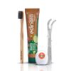 EDINORA Sensipro 45g Ayurvedic Toothpaste For Sensitivity & Bleeding Gums | Dental Floss | Dental Floss Holder | Neemwood soft Toothbrush | Combo Pack