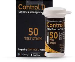 CONTROL D-BLOOD GLUCOSE TEST STRIPS-50