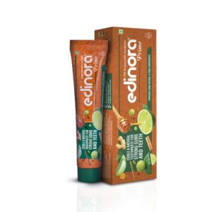 Edinora Prime natural toothpaste 45g | Oral microbial friendly | No SLS | No Parabens | No Sulphates | No harsh chemcials | Ayurvedic | Safe | Herbal